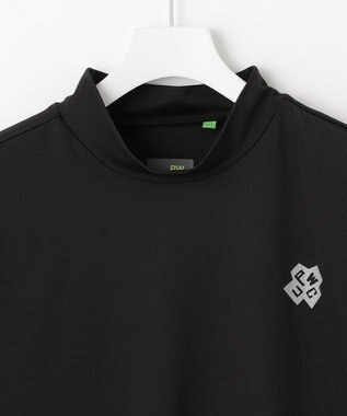 PW CIRCULUS 【吸水速乾 / ストレッチ】【MEN】ストレッチメッシュカノコ ベンチレーションモックT ゴルフ ブラック系
