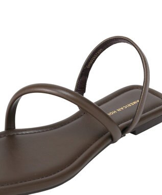AMERICAN HOLIC メタルポイントトングサンダル Brown