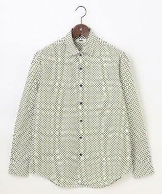 【オーガニックコットン使用】ジオメトリックパターンシャツ