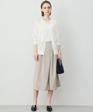 ICB 【先行予約】 リネンブレンドシアー カーディガン オフホワイト