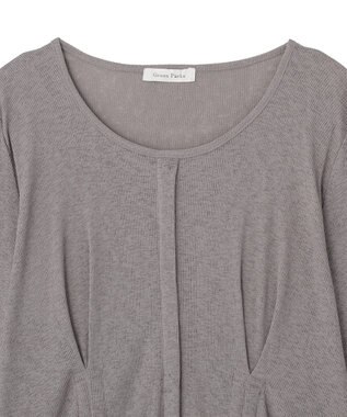 Green Parks シアーリブシャーリングプルオーバー Gray