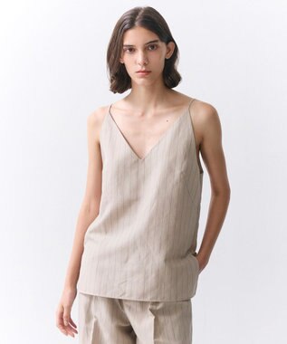 ERYTH / リネンストライプ キャミソール