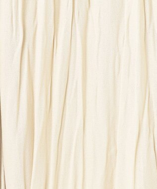 23区 S 【洗える】クラッシュ プリーツ ジョーゼット スカート ベージュ系