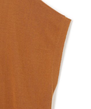 UNFILO フロスティコットン オーバーニット キャメル