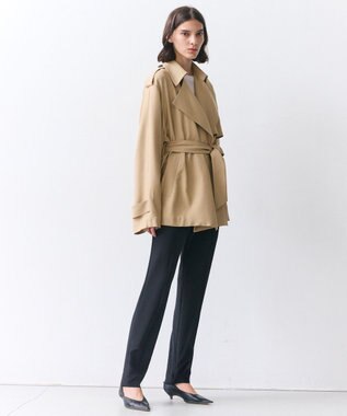 BEIGE， VESZELYITE / ラップショートトレンチコート Camel