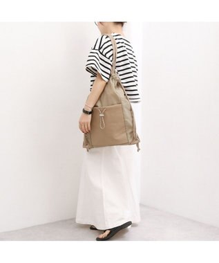 UNBILLION ペルケ perche / ナイロン×牛革ドローコード2wayナップサック