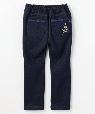 組曲 KIDS 【110-140㎝】 シャギーデニムパンツ ネイビー