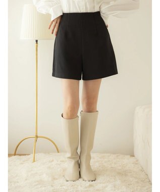 earth music&ecology カットツイルショートパンツ Black