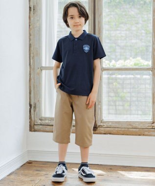 J.PRESS KIDS 【100-130cm】エンブレムポロシャツ ネイビー