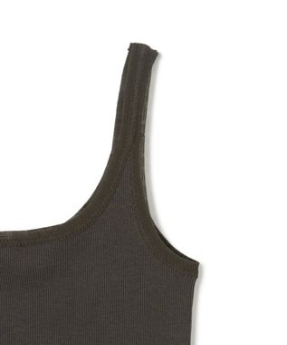 BEIGE， 【BEIGE,ecru/WEB限定・洗える】RIB TOPS /  コットンシルクリブキャミソール Khaki