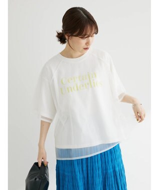 Green Parks ＳＥＴ２点　チュール＋ロゴＴｅｅ Off White