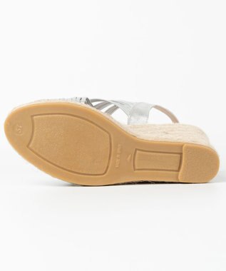 gaimo 【GAIMO/ガイモ】ダブルクロスウェッジサンダル/DUBOIS-US シルバー