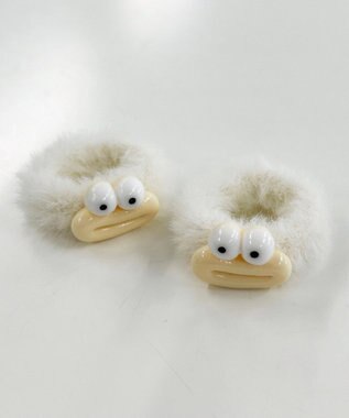 WEGO ミニモンスターヘアゴム2点セット ホワイト