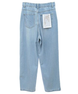 Green Parks ハイウエストストレートデニムパンツ Light Indigo