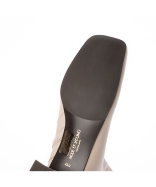 MODE ET JACOMO <MODE ET JACOMO>スクエアトゥストレッチショートブーツ ベージュ