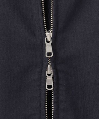 J.PRESS MEN インレージャージー ロゴフルジップパーカー ネイビー系