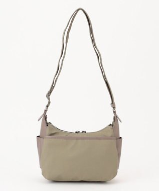 Y'SACCS 【ナイロンタフタ×リサイクルレザー】デイリーポシェット カーキ