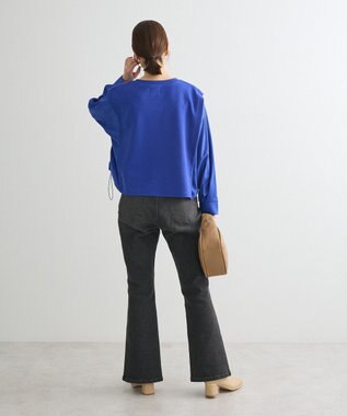 Green Parks リップルドッキングシャーリングプルオーバー Blue