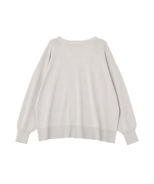 Green Parks ＶネックＺＩＰカーディガン Gray Mixture