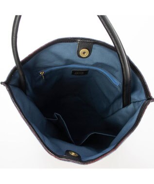 UNBILLION ペルケ perche / モバイルショルダー付きリサイクルウールトート ブルー