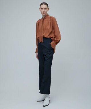 BEIGE， 【S-size】COLIGNY / ボウタイブラウス Camel