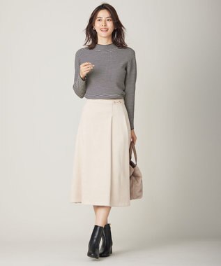 ANY SIS 【洗える】スエードライクビット スカート アイボリーベージュ