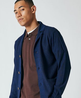 J.PRESS MEN リネンアンカー ニットジャケット ネイビー系7