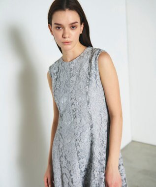 GRACE CONTINENTAL レースドレス グレー