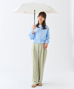 MOONBAT 【超撥水/自動開閉】フロータス(FLO(A)TUS) 折りたたみ傘 無地 UV 60cm オフホワイト