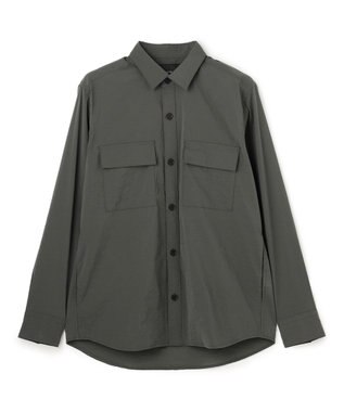 JOSEPH HOMME 新素材【ストレッチ】グレインウェーブストレッチ / シャツブルゾン ダークグリーン系