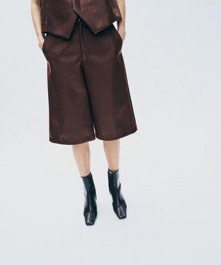 uncrave フェイクレザー バミューダパンツ