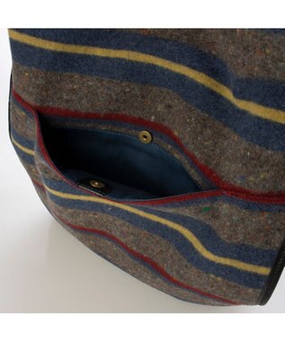 UNBILLION ペルケ perche / モバイルショルダー付きリサイクルウールトート ブルー