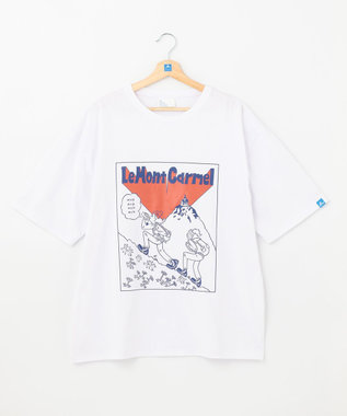 SHARE PARK MENS 【UNISEX】UVカット アートコラボTシャツ〈HIKING〉 ホワイト