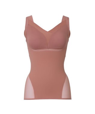 BRADELIS New York 【Yukine inc. 】ゆきねえモアソフト快適フルカップブラキャミ23 接触冷感 速乾 蒸れにくい テラコッタ