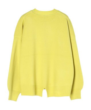 earth music&ecology アンチピリングバックスリットプルオーバー Lime Green