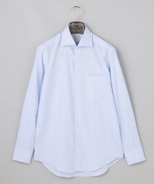GOTAIRIKU 【形態安定】PREMIUMPLEATS_ワイドカラー _通年ドレスシャツ(26年春夏限定色) サックスブルー系4