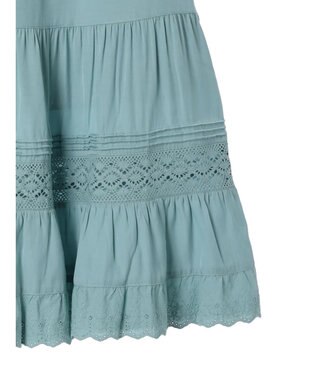 earth music&ecology レースティアードスカート Mint