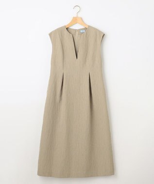 組曲 フラワーラメジャカード ジャンパースカート ベージュ系