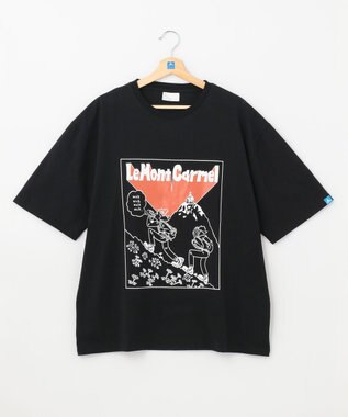 SHARE PARK MENS 【UNISEX】UVカット アートコラボTシャツ〈HIKING〉 ブラック