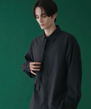 WEGO ボウタイシャツ(LS) ブラック