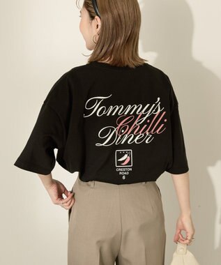 AMERICAN HOLIC バックロゴプリントTシャツ Black