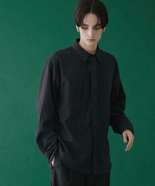 WEGO ボウタイシャツ(LS) ブラック