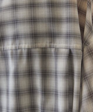 AMERICAN HOLIC シアーチェックシャツ Light Gray