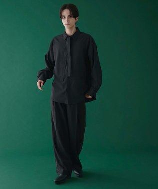 WEGO ボウタイシャツ(LS) ブラック