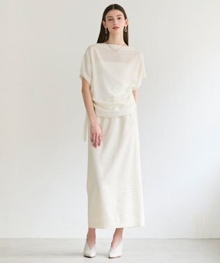 BEIGE， LIATRIS / ドロスト ドルマンブラウス Ecru