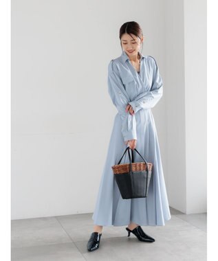 Te chichi トレンチカシュクールワンピース《2026 spring catalog item》 サックスブルー