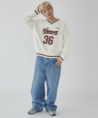 WEGO 【ユニセックス着用ITEM】ナンバリングプルオーバー オフホワイト