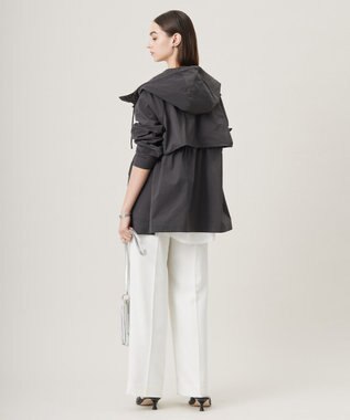 ICB 【撥水加工】メモリーストレッチタフタ マウンテンパーカー チャコール系