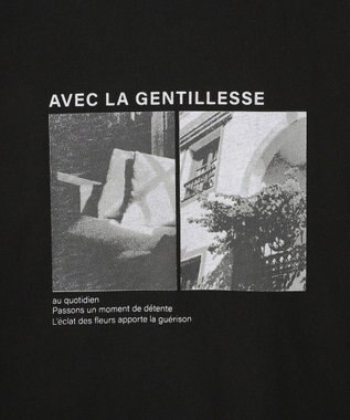 Green Parks アソート柄フォトＴシャツ Black