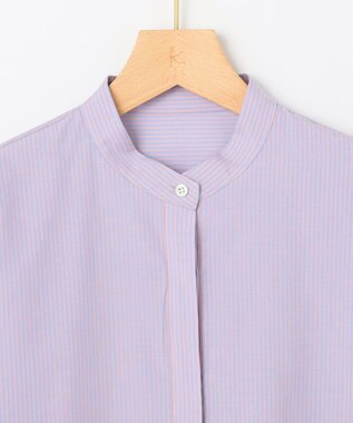 組曲 L 【WEB限定色あり】フルコーデフリルシャツ 【WEB限定】ブルー×オレンジ系